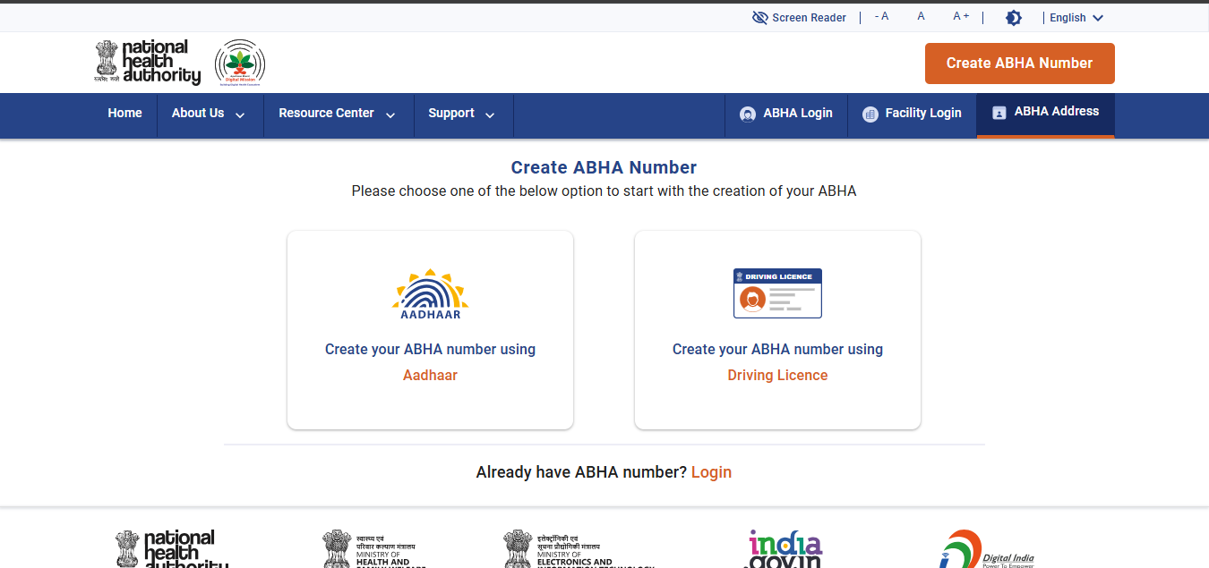 ABHA Card Online Apply 2026