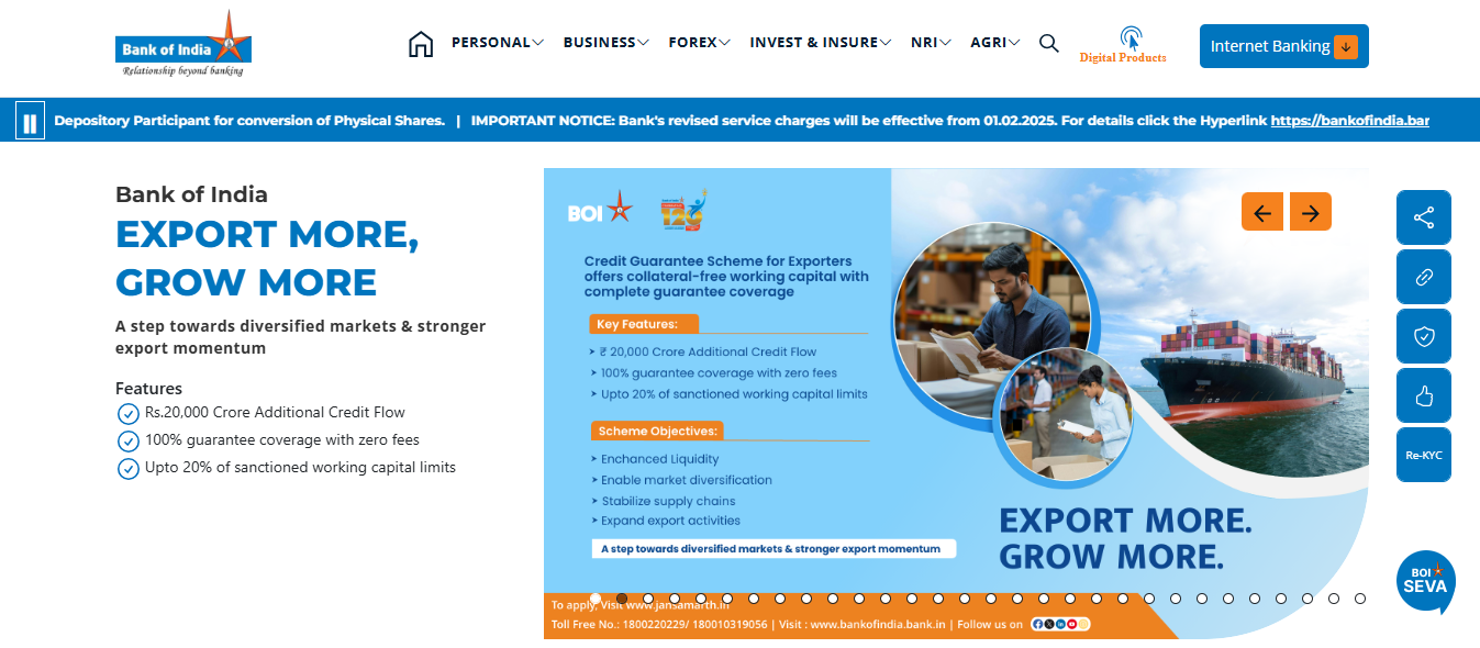 Bank Of India Credit Officer Bharti 2026