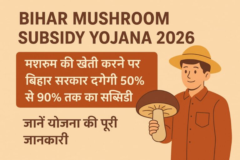 Bihar Mushroom Subsidy Yojana 2026