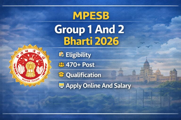 MPESB Group 1 And 2 Bharti 2026