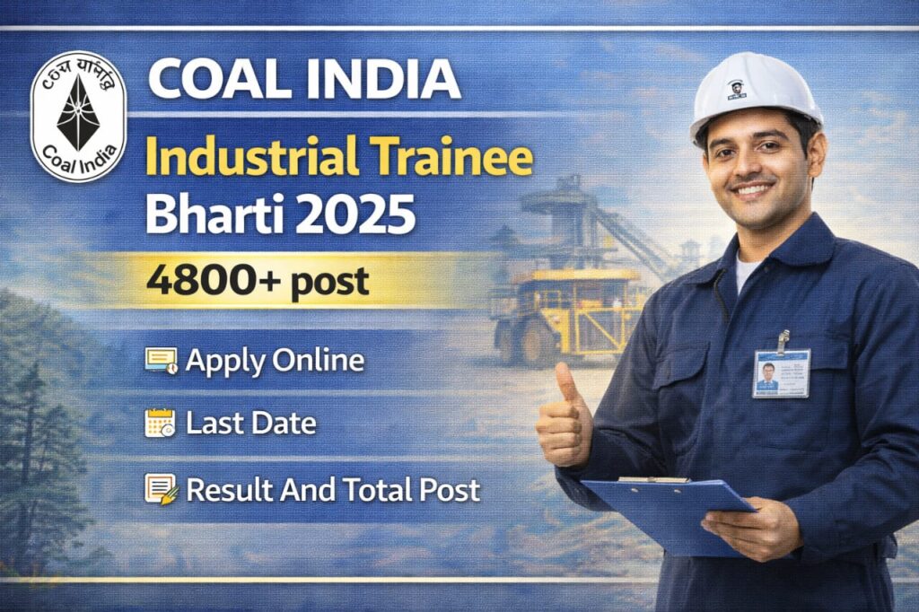 Coal India Industrial Trainee Bharti 2025