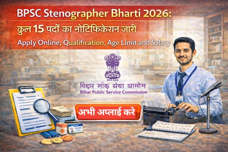 BPSC Stenographer Bharti 2026