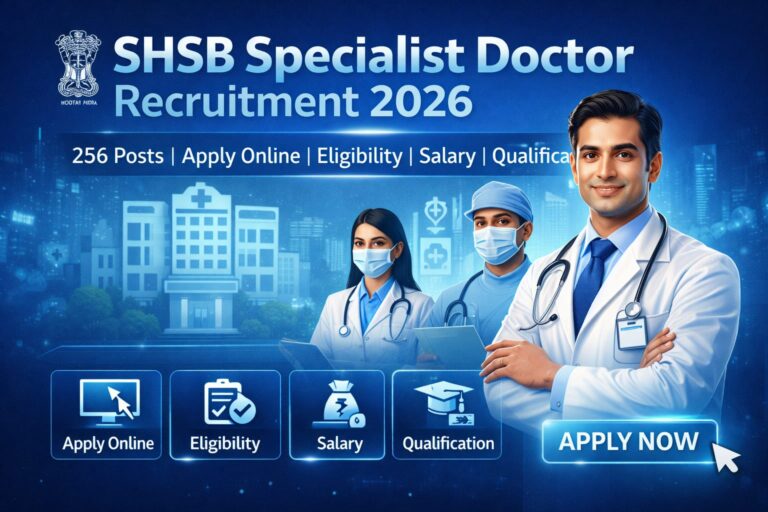 SHSB Specialist Doctor Bharti 2026