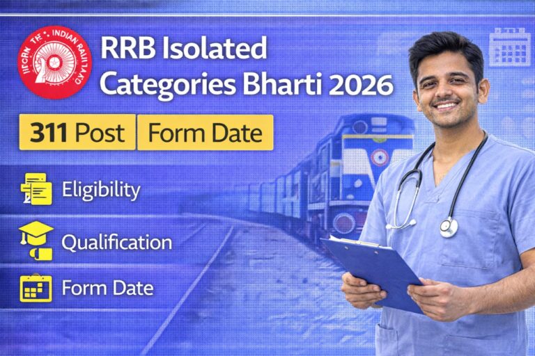 RRB Isolated Categories Bharti 2026